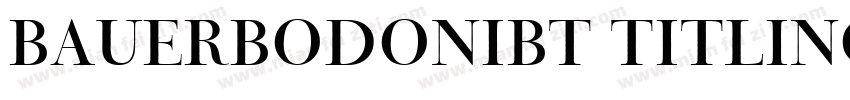 bauerBodoniBT Titling字体字体转换